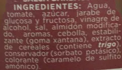 Lista de ingredientes del producto Salsa Barbacoa La Sirena 370 g