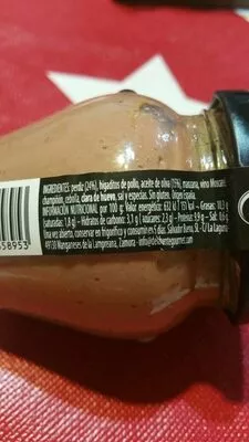 Lista de ingredientes del producto   