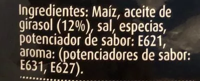 Lista de ingredientes del producto Maíz Gigante consum 250g