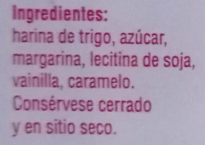 Lista de ingredientes del producto   70g