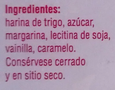 Lista de ingredientes del producto   70g