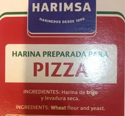 Lista de ingredientes del producto Harina preparada para hacer pizza Harimsa 500 g