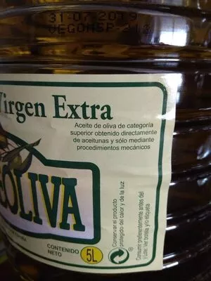 Lista de ingredientes del producto Aceite de oliva virgen Gomeoliva 