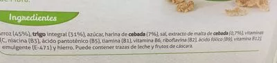 Lista de ingredientes del producto Integral Alipende 