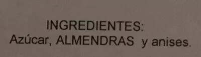 Lista de ingredientes del producto turrón de guirlache Berdun 