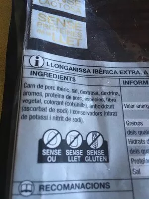 Lista de ingredientes del producto  Bonpreu 