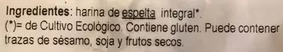 Lista de ingredientes del producto Harina de espelta integral Ecocesta 500 g