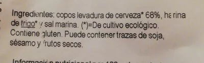 Lista de ingredientes del producto Levadura de cerveza ecocesta 150 g