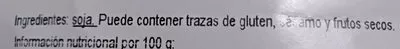 Lista de ingredientes del producto Soja Texturizada Fina El Granero Integral 350 g