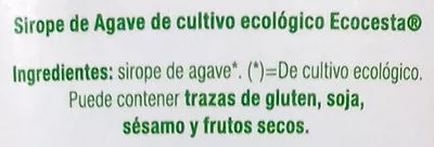 Lista de ingredientes del producto Sirope de agave azul Ecocesta,  Ecocesta Productos Ecológicos 700 g