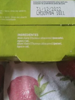 Lista de ingredientes del producto Atún claro, natural Coviran 