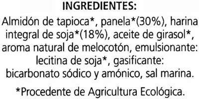 Lista de ingredientes del producto Galletas de soja sin gluten Celisor, Soria Natural 200 g