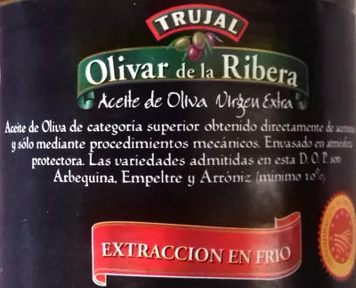 Lista de ingredientes del producto Trujal Olivar de la Ribera Trujal 1 l