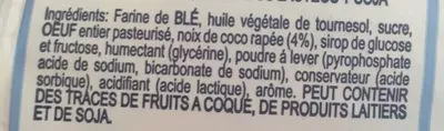 Lista de ingredientes del producto RondoCoc Mandul 