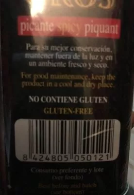 Lista de ingredientes del producto Pimentón De La Vera "Picante", Paprikapulver  