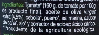 Lista de ingredientes del producto Tomate frito Pedro Luis 660 g