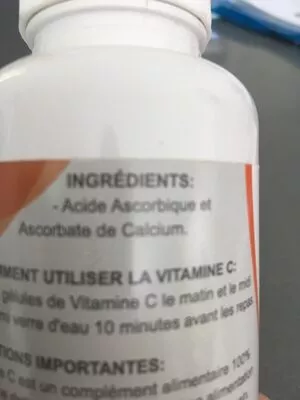 Lista de ingredientes del producto Vitamine c  