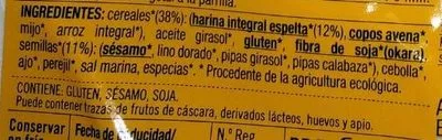 Lista de ingredientes del producto Vistteca cereales y semillas Biográ, Vistteca 90 g