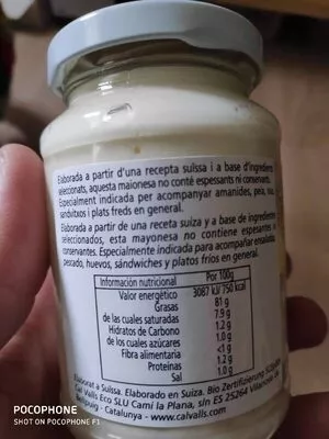 Lista de ingredientes del producto Mayonesa "Cal Valls" Cal Valls 