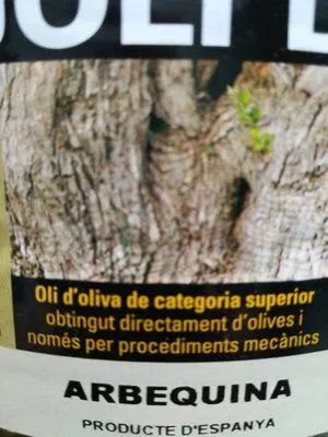 Lista de ingredientes del producto Rajolí d'or  