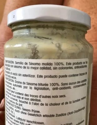 Lista de ingredientes del producto Pure de sesamo  