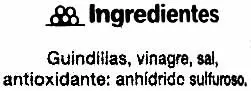 Lista de ingredientes del producto Guindillas encurtidas "SuperSol" SuperSol 300 g (neto), 120 g (escurrido), 370 ml