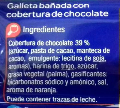 Lista de ingredientes del producto Aros choc negro Carrefour 150 g