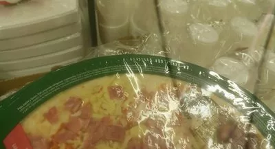 Lista de ingredientes del producto Pizza jamón y queso Carrefour 100 g