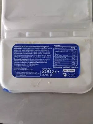 Lista de ingredientes del producto Supremas Aguinaga Refrigeradas Carrefour 200 g