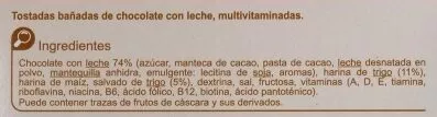 Lista de ingredientes del producto Gallta multivit. Cho/le Carrefour 