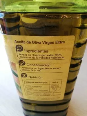 Lista de ingredientes del producto Aceite de oliva virgen extra hojiblanca Carrefour 