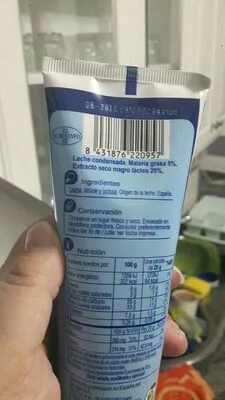 Lista de ingredientes del producto Leche con.tubo Carrefour 