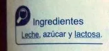 Lista de ingredientes del producto Leche condensada Carrefour 740 g