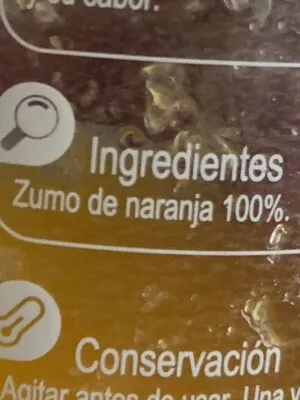 Lista de ingredientes del producto Cold press Carrefour 