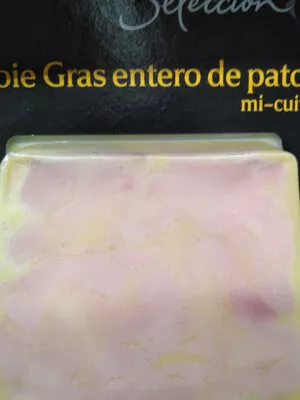 Lista de ingredientes del producto Foie gras entero de pato Carrefour, CRF Selección 