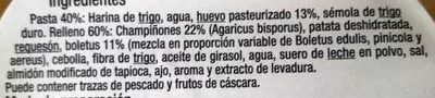 Lista de ingredientes del producto Girasol de boletus y setas selección Carrefour 250 g