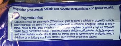 Lista de ingredientes del producto Miniredondos cacao Carrefour 