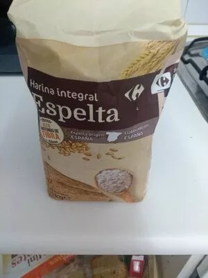 Lista de ingredientes del producto Harina integral de espelta Carrefour 1 kg