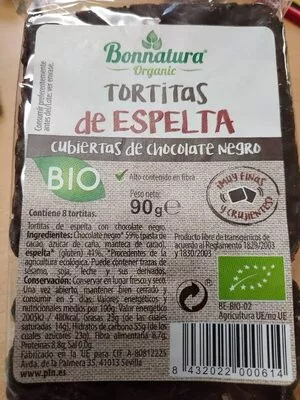 Lista de ingredientes del producto Tortitas espelta  90 g