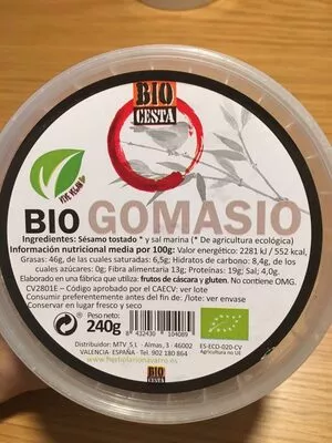 Lista de ingredientes del producto Bio Gomasio Bio Cesta 240 g