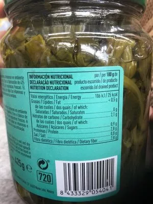 Lista de ingredientes del producto Espinacas extra El Corte Inglés 