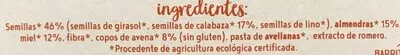 Lista de ingredientes del producto Seeds & Nuts  