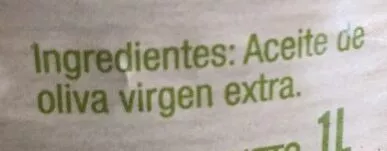 Lista de ingredientes del producto Aceite de oliva virgen extra Veritas 