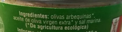 Lista de ingredientes del producto Olivada verde veritas 