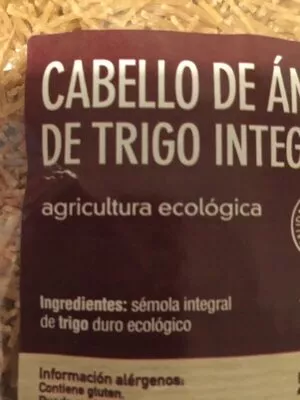 Lista de ingredientes del producto Cabello de ángel integral Veritas 250 g