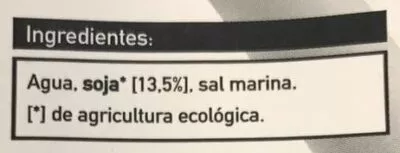 Lista de ingredientes del producto Bebida de soja ecologica Veritas 