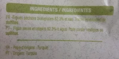 Lista de ingredientes del producto Figues moelleuses Auchan 200 g