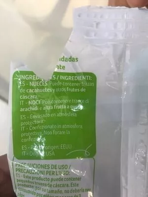 Lista de ingredientes del producto Nueces Auchan 150 g