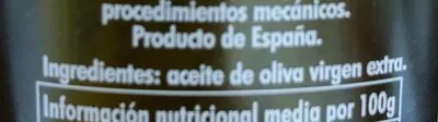 Lista de ingredientes del producto Aceite de oliva virgen extra Abril 