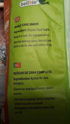 Lista de ingredientes del producto Panela  